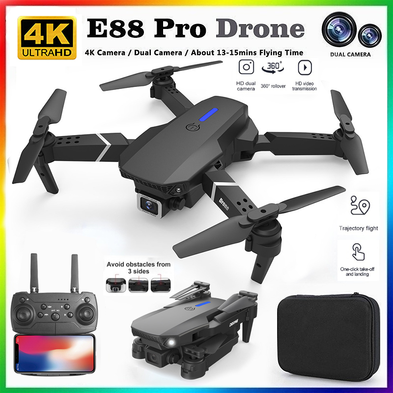 Drone Kf Rc - Nuevo Dron RC Profesional E88 2026