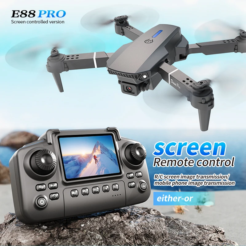 Drone Rc Bolide - Dron Profesional E88 PRO con Pantalla,