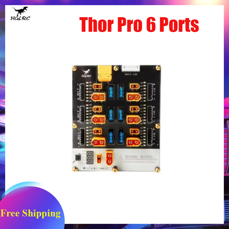 Lipo Parallel Charging Board - HGLRC Thor Pro Placa Cargadora de