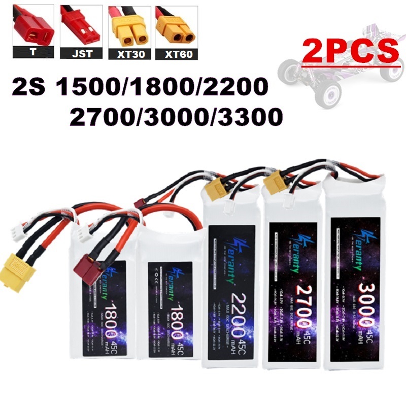 Drone Lipo Battery - 2 uds 7,4 V Lipo 2S