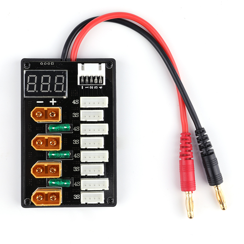 Lipo Parallel Charging Board - Enchufe XT60 3S 4S batería Lipo,