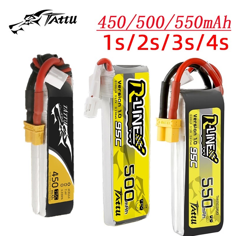 Drone Lipo Battery - 3 uds nuevo TATTU 450/500/550mAh 75/95C