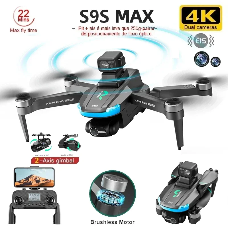 Nuevo S9S MAX MINI Drone 4K 2  - Drone Kf Rc reseña y precio