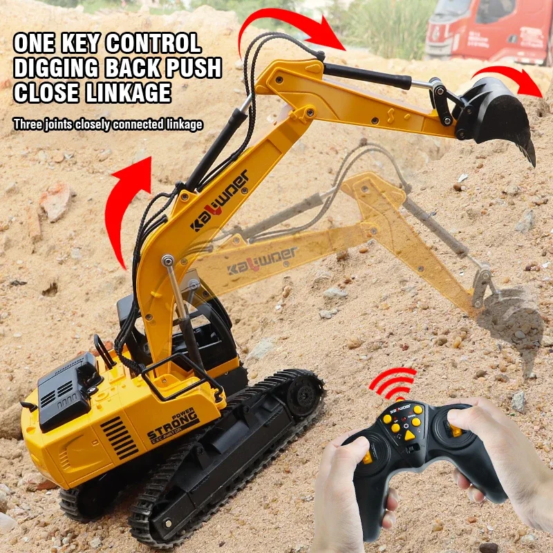 Huina Rc excavadora 1/24 9Ch c - Drone Vera Rc reseña y precio