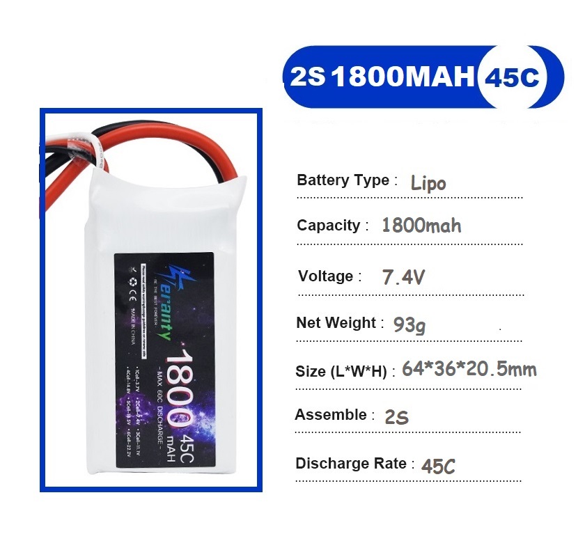 2 uds 7,4 V Lipo 2S batería 15 - Drone Lipo Battery reseña y precio