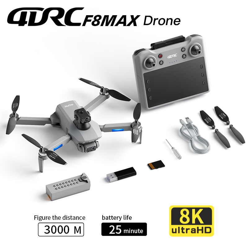 Dron F8 MAX GPS profesional co - Drone Rc Fpv Pro reseña y precio