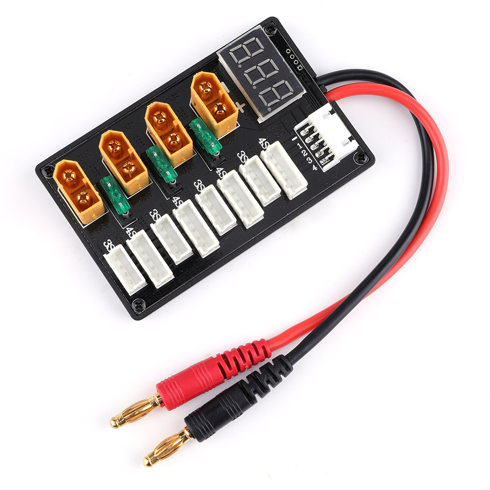 Enchufe XT60 3S 4S batería Lip - Lipo Parallel Charging Board reseña y precio