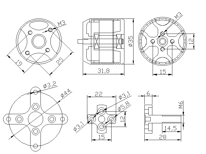 Fabricantes de motores sin esc - Brushless Motor reseña y precio